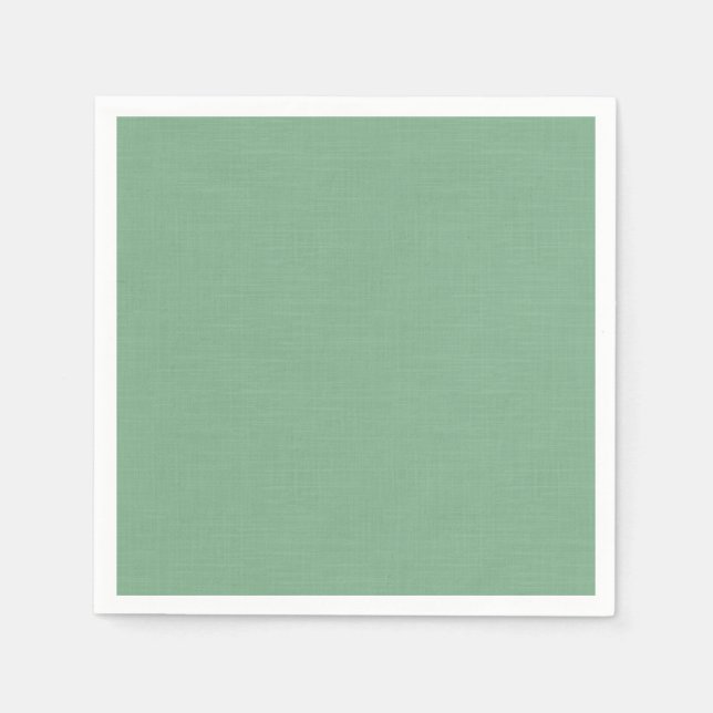 Serviette En Papier Mint vert solide texturé (Devant)