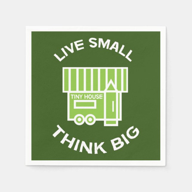 Serviette En Papier Minuscule Maison - Minuscules Maisons - Minuscule  (Devant)