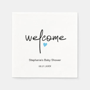Serviette En Papier Minuscule Papier de Coeur Bleu pour Douche pour Ga