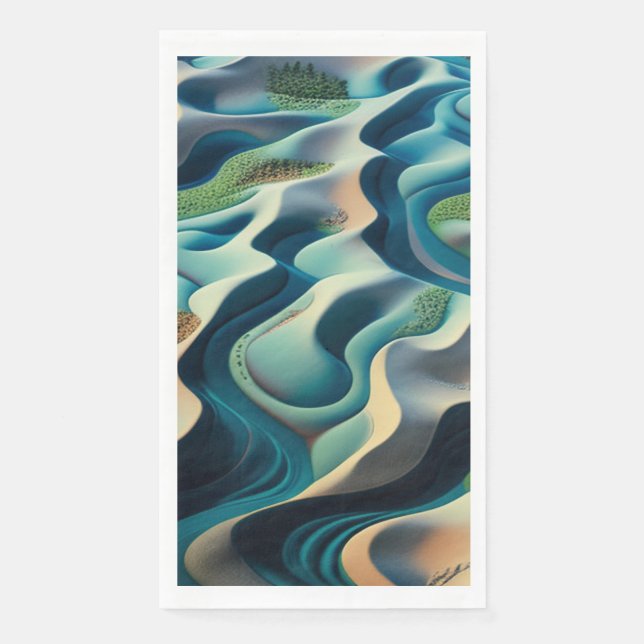 Serviette En Papier Mirage currents (Devant)