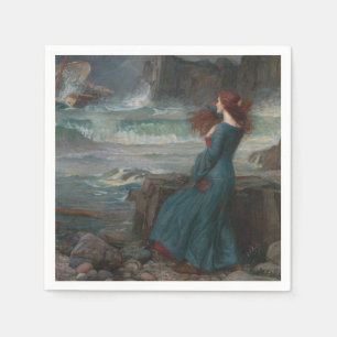 Serviette En Papier Miranda (par John William Waterhouse)