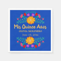 Mis Quince Anos Royal Blue Quincenera Party