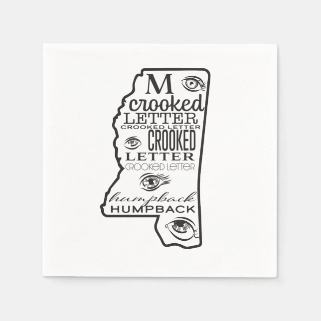 SERVIETTE EN PAPIER MISSISSIPPI (Devant)