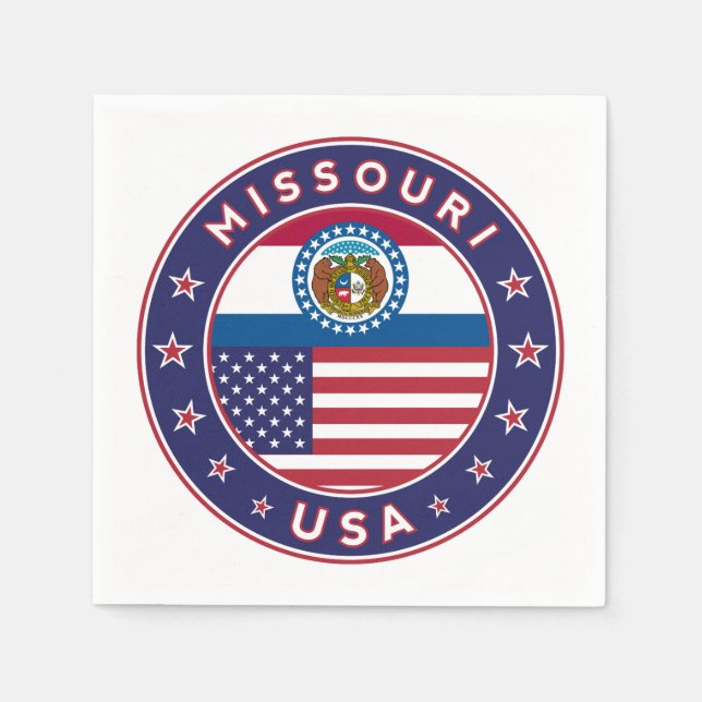 Serviette En Papier Missouri (Devant)
