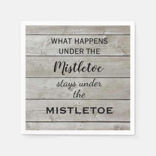 Serviette En Papier Mistletoe Holiday (Devant)