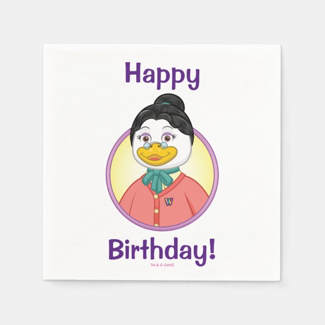 Serviette En Papier Mme Birdy (Devant)