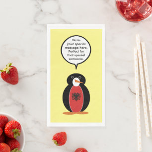 Serviette En Papier Mme Pingouin personnalisée Arménie