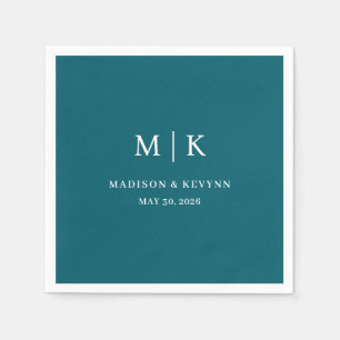 Serviette En Papier Mminimaliste et Chic Serviettes de mariage
