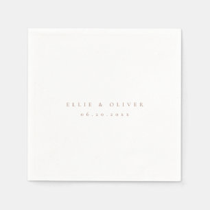 Serviette En Papier Mocha Mousse Boho Mariage Cocktail moderne