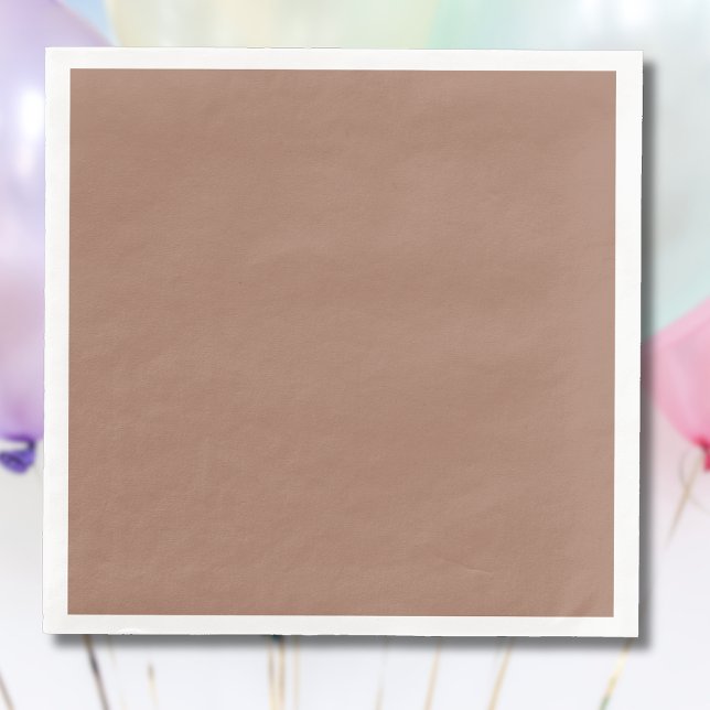 Serviette En Papier Mocha Mousse Tendance Elégante Couleur Solide (Créateur téléchargé)