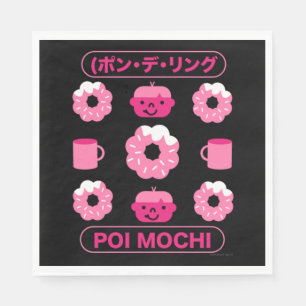 Serviette En Papier Mochi Donuts Poi Mochi Et Café