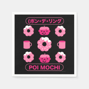 Serviette En Papier Mochi Donuts Poi Mochi Et Café