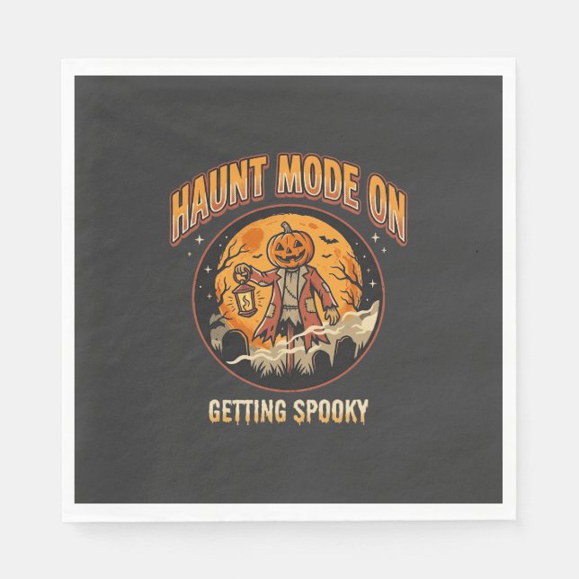 Serviette En Papier Mode Fantôme d'Halloween (Devant)