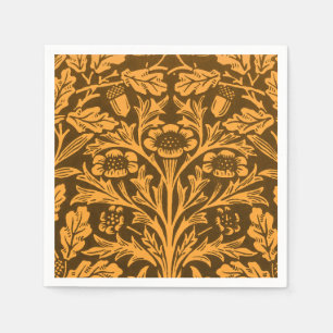 Serviette En Papier Modèle Chêne Or Automne Vintage de William Morris