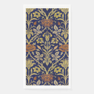 Serviette En Papier Modèle de fleur de rose et de lys vintage de Willi