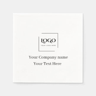 Serviette En Papier Modèle de logo personnalisé élégant