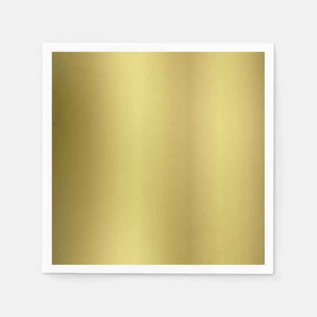 Serviette En Papier Modèle d'or blanc (Devant)