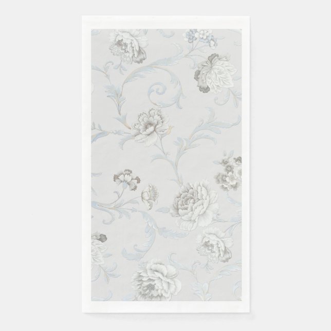 Serviette En Papier Modèle floral (Devant)