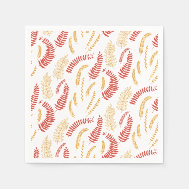 Serviette En Papier Modèle floral (Devant)