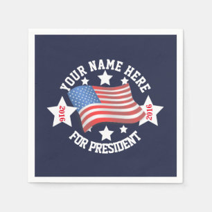Serviette En Papier Modèle politique de campagne électorale avec le