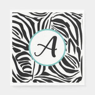 Serviette En Papier Modèle Zebra