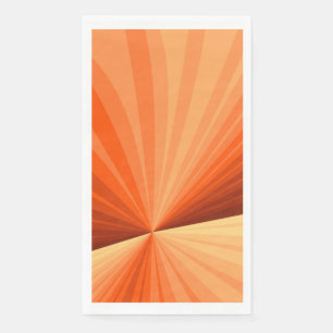 Serviette En Papier Moderne Abstrait Orange Rouge Vanille Graphique Fr