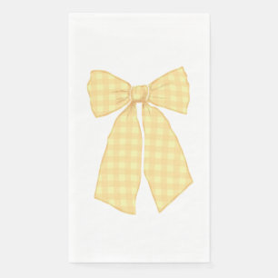Serviette En Papier Moderne Jolie Pêche En vichy Romantique Coquette B