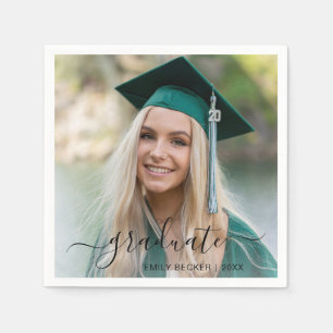 Serviette En Papier Moderne Photo Elegant Graduation