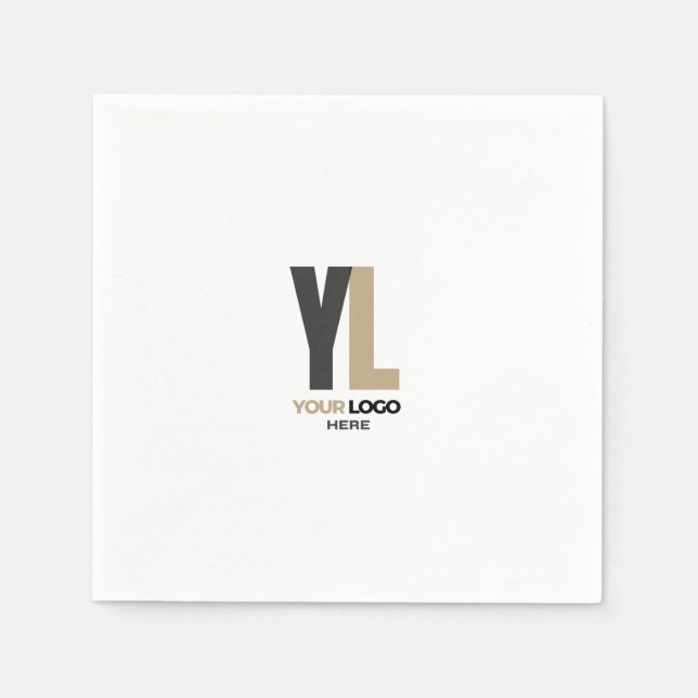 Serviette En Papier Moderne Simple Entreprise logo vertical Marque d'a (Devant)