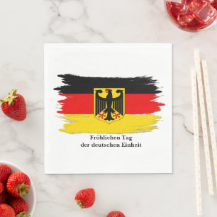 Serviette En Papier Modifier n'importe quel texte Allemagne Jour de l'