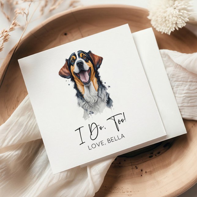 Serviette En Papier Moi Aussi ! Mariage de chien Sarabi (Créateur téléchargé)