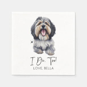 Serviette En Papier Moi Aussi ! Mariage de chiens Havanais