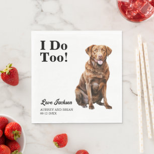 Serviette En Papier Moi aussi ! Photo de chien Retriever de la baie de