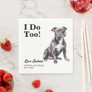 Serviette En Papier Moi aussi ! Staffordshire Bull Terrier anglais Ani