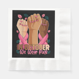 Serviette En Papier Mois De Sensibilisation Au Cancer Du Sein En Octob