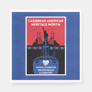 Serviette En Papier Mois du patrimoine des Caraïbes