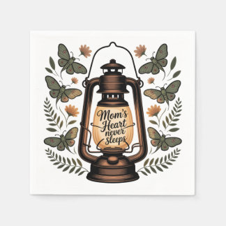 Serviette En Papier Mom’s Heart Never Sleeps