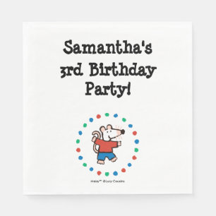 Serviette En Papier Mon anniversaire de Maisy d'ami