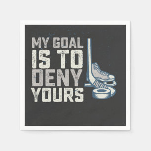 Serviette En Papier Mon But Est De Refuser Votre Hockey Vintage