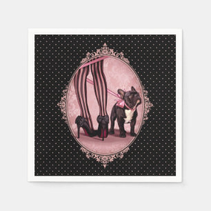 Serviette En Papier Mon chien de taureau français