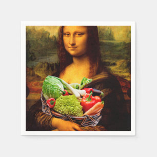 Serviette En Papier Mona Lisa aime les légumes