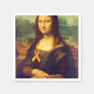 Serviette En Papier Mona Lisa Au Ruban Orange