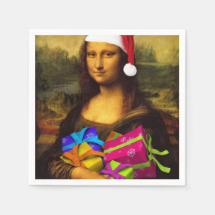 Serviette En Papier Mona Lisa Santa Claus