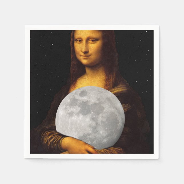 Serviette En Papier Mona Moona Lisa (Devant)