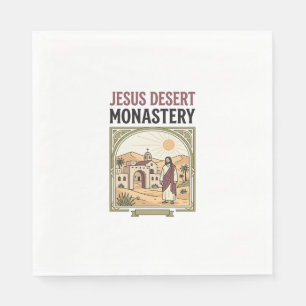 Serviette En Papier Monastère désertique de Jésus Monastère désertique