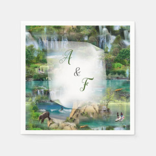 Serviette En Papier Monde Océans & Rivières, Lacs & Activités sportive