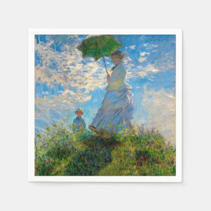 Serviette En Papier Monet Femme Parasol Impressionnisme