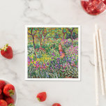 Serviette En Papier Monet - Le jardin d'Iris à Giverny<br><div class="desc">Claude Monet de la célèbre peinture,  The Iris Garden à Giverny.</div>
