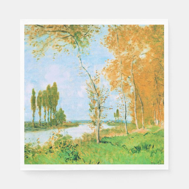 Serviette En Papier Monet - Le Printemps à Argenteuil, (Devant)