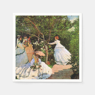 Serviette En Papier Monet - Les femmes dans le jardin